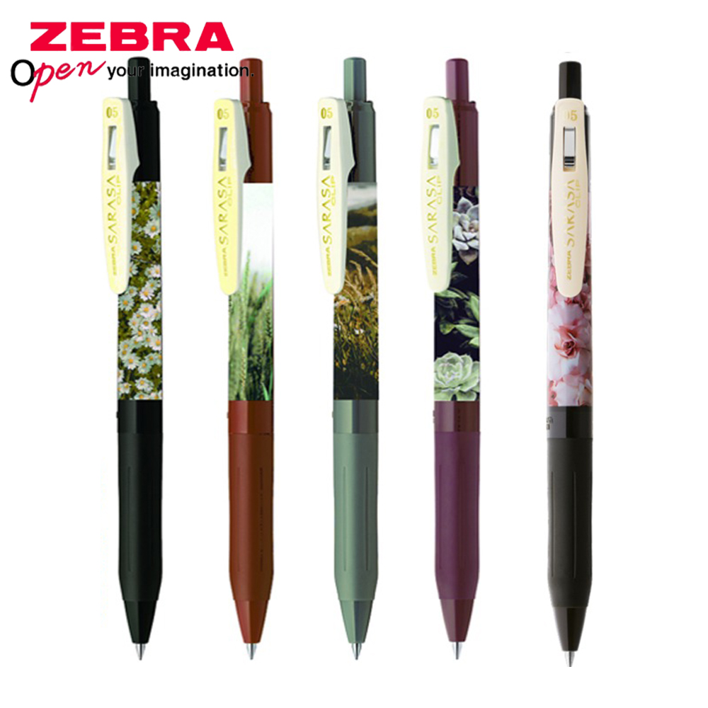 Zebra Pen Sarasa - 1 個日本ゼブラレトロカラーゲルペンサラサ JJ15 0.5 ミリメートルナチュラル限定大容量インク筆記用学校文具
