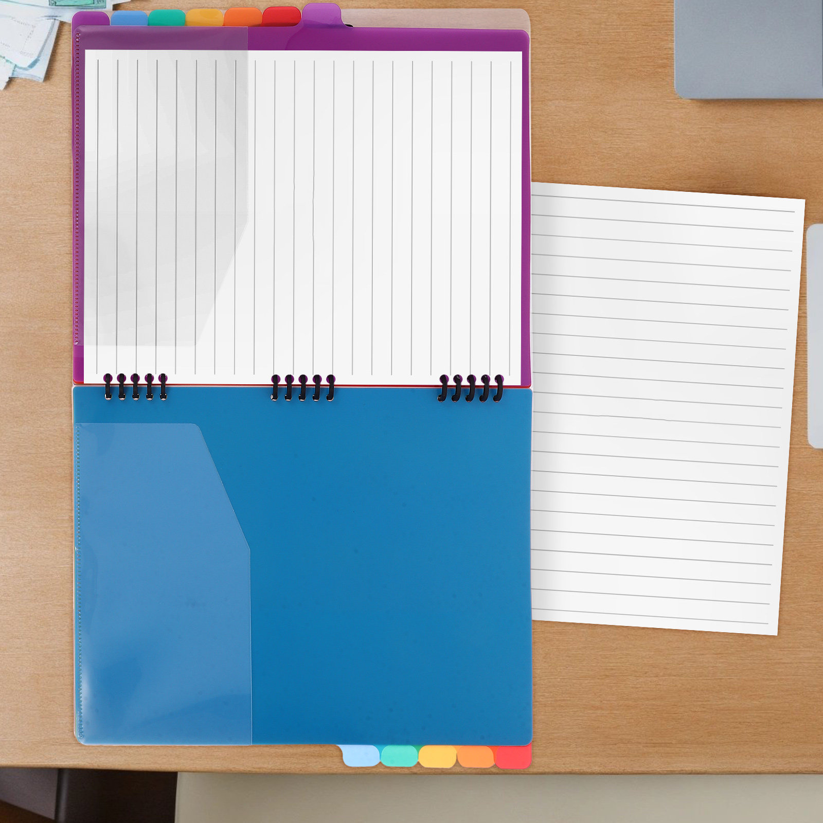 A4ドキュメントオーガナイザーファイルバインダー（カラーディ - Tab Divider A4 のレビューと価格