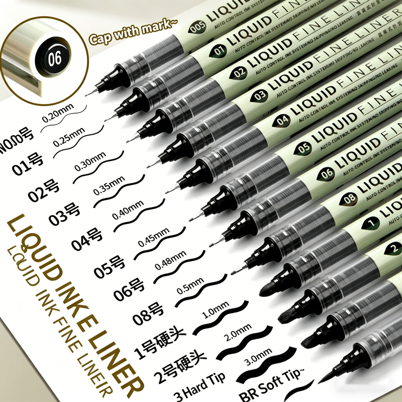 12本入りブラック細字ペン、多用途細線スケッチマーカー、漫画 - Copic Marker Sketch のレビューと価格