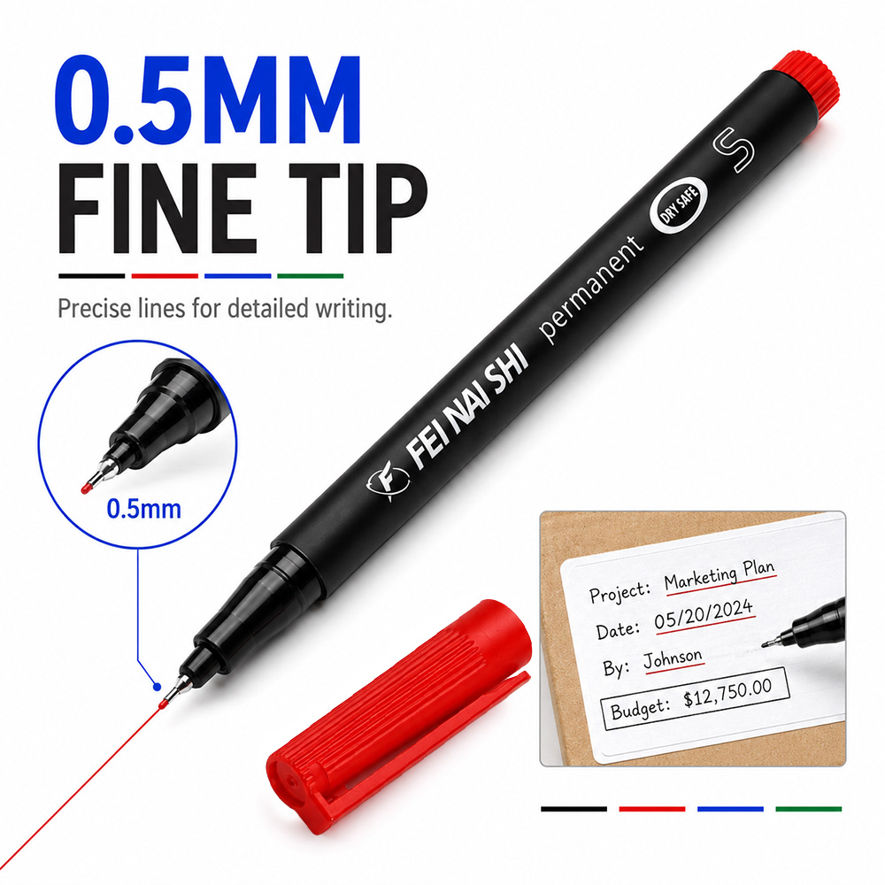 4/12 個 0.5 ミリメートル細い先端永久マーカーペン防 - Correction Pen Fine のレビューと価格