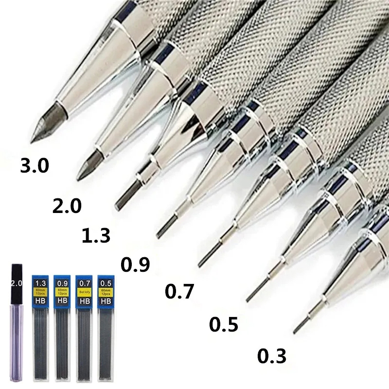 リード付き自動シャープペンシルセット,オフィス,学校,ライテ - Mechanical Pencil 0.3 のレビューと価格