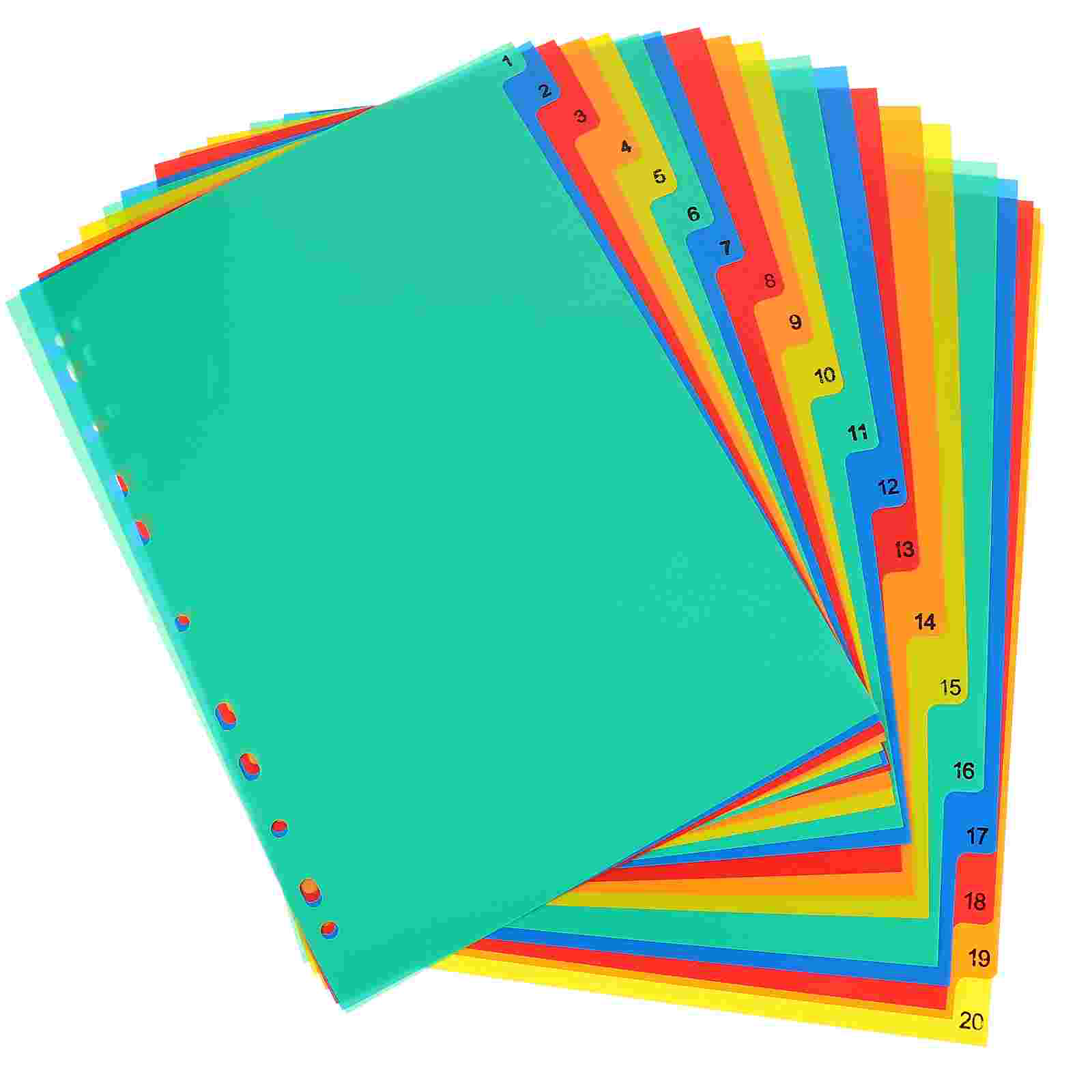 20 個 A4 分離ルーズリーフメモ帳ディバイダータブカセッ - Tab Divider A4 のレビューと価格