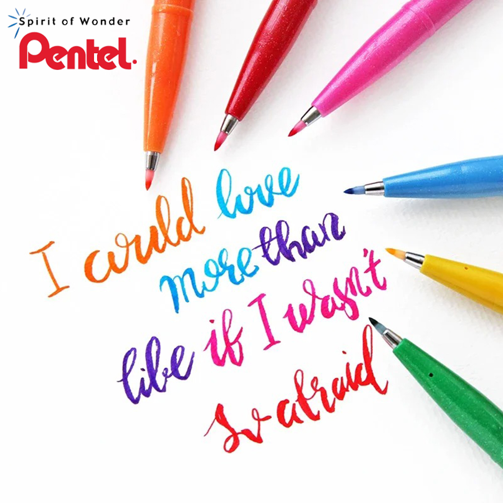 ペンテルジェルペンses15c、タッチブラシサインペン、フレ - Pentel Pen Sign Pen のレビューと価格