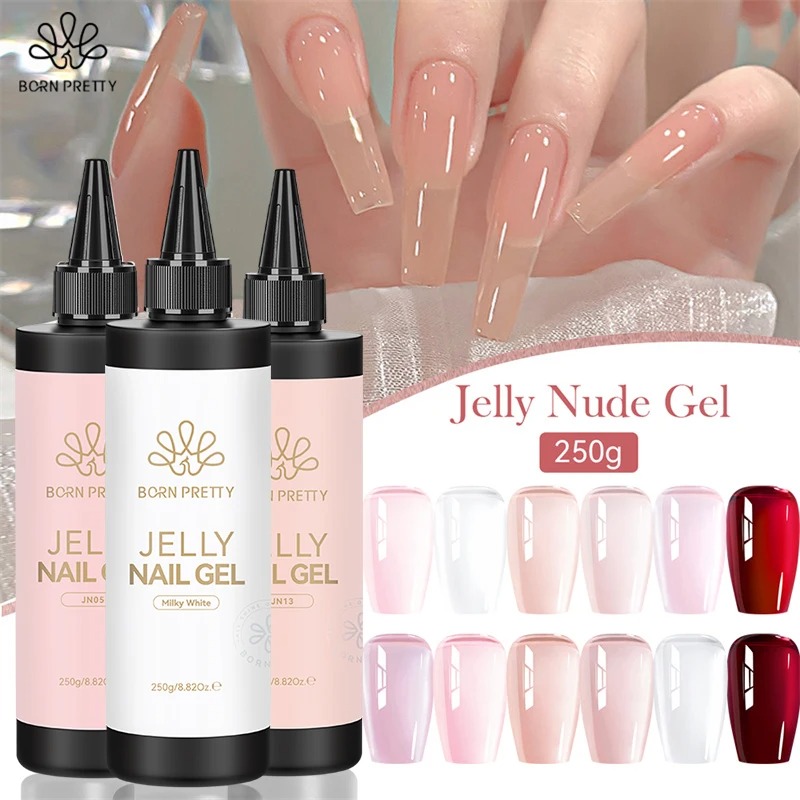 BORN PRETTY 250 グラムゼリー乳白色ピンク半透 - Gel Refill Pack のレビューと価格